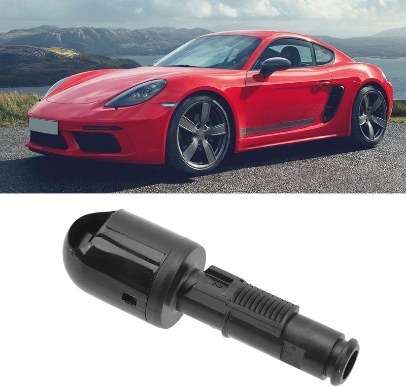 Ymiko 99762826300 Headlight Washer Nozzle Head Spray Jet Replacement for 718 Cayman 911 Carrera Headlight Washer Nozzle Jet Sprayer (Black) - Image 1